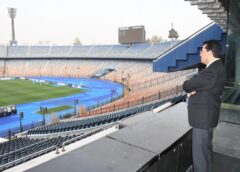 وزير الشباب والرياضة يتفقد استاد القاهرة الدولي استعدادًا لمباراة الأهلي في نصف نهائي دوري أبطال أفريقيا